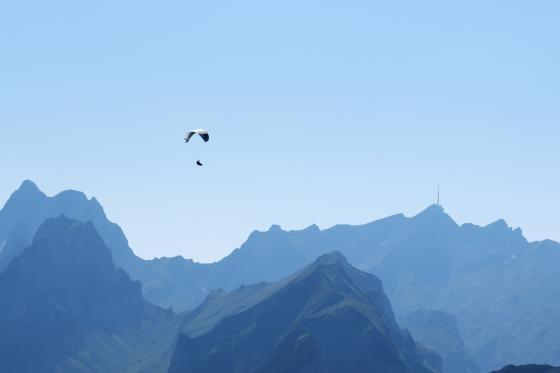 Gleitschirmfliegen im Alpstein