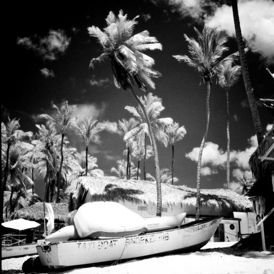 Caribbean Boat (infrared)